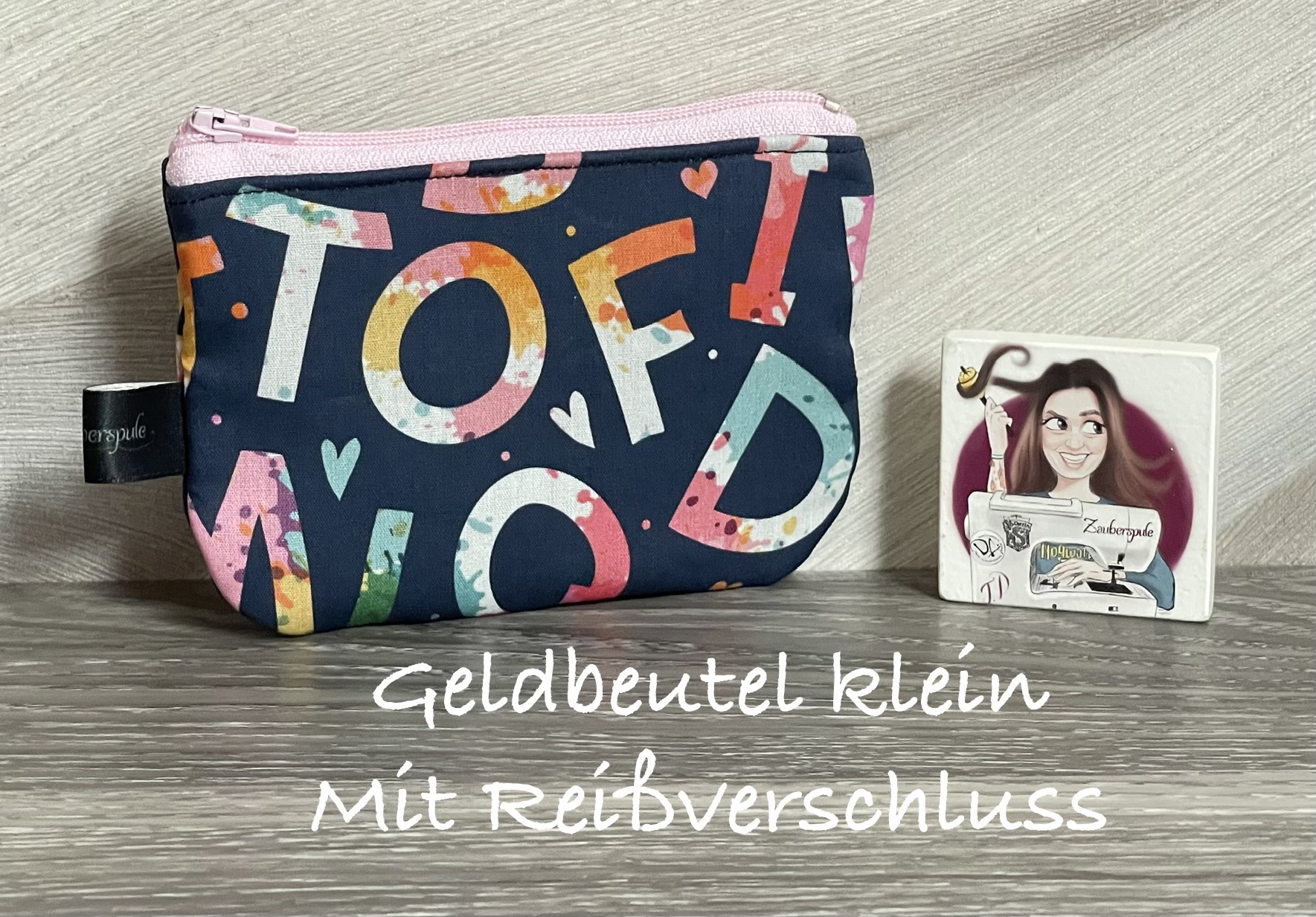 Geldbeutel klein Reißverschluss
